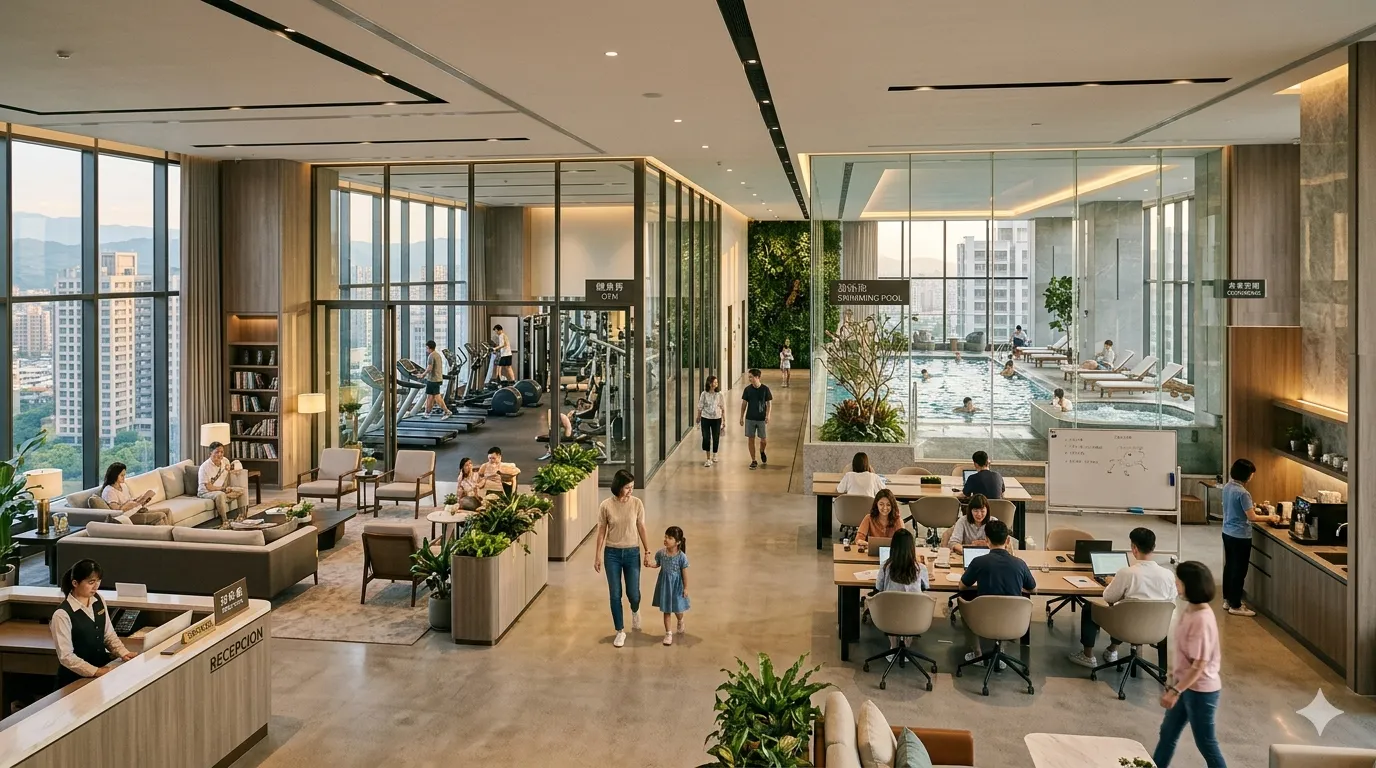 高公設比大樓有用豐富的公用設施