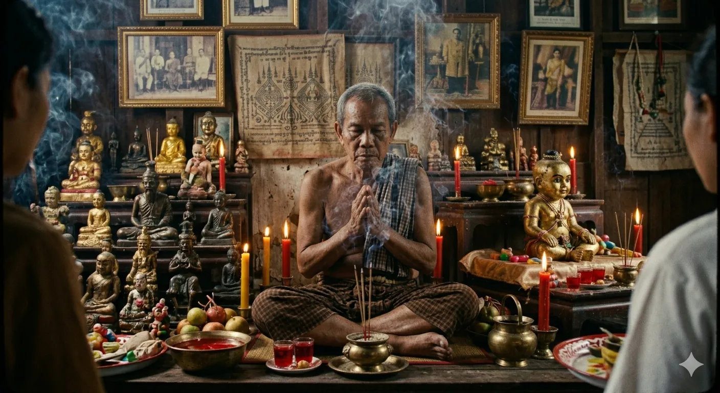 泰國阿贊師父示意圖