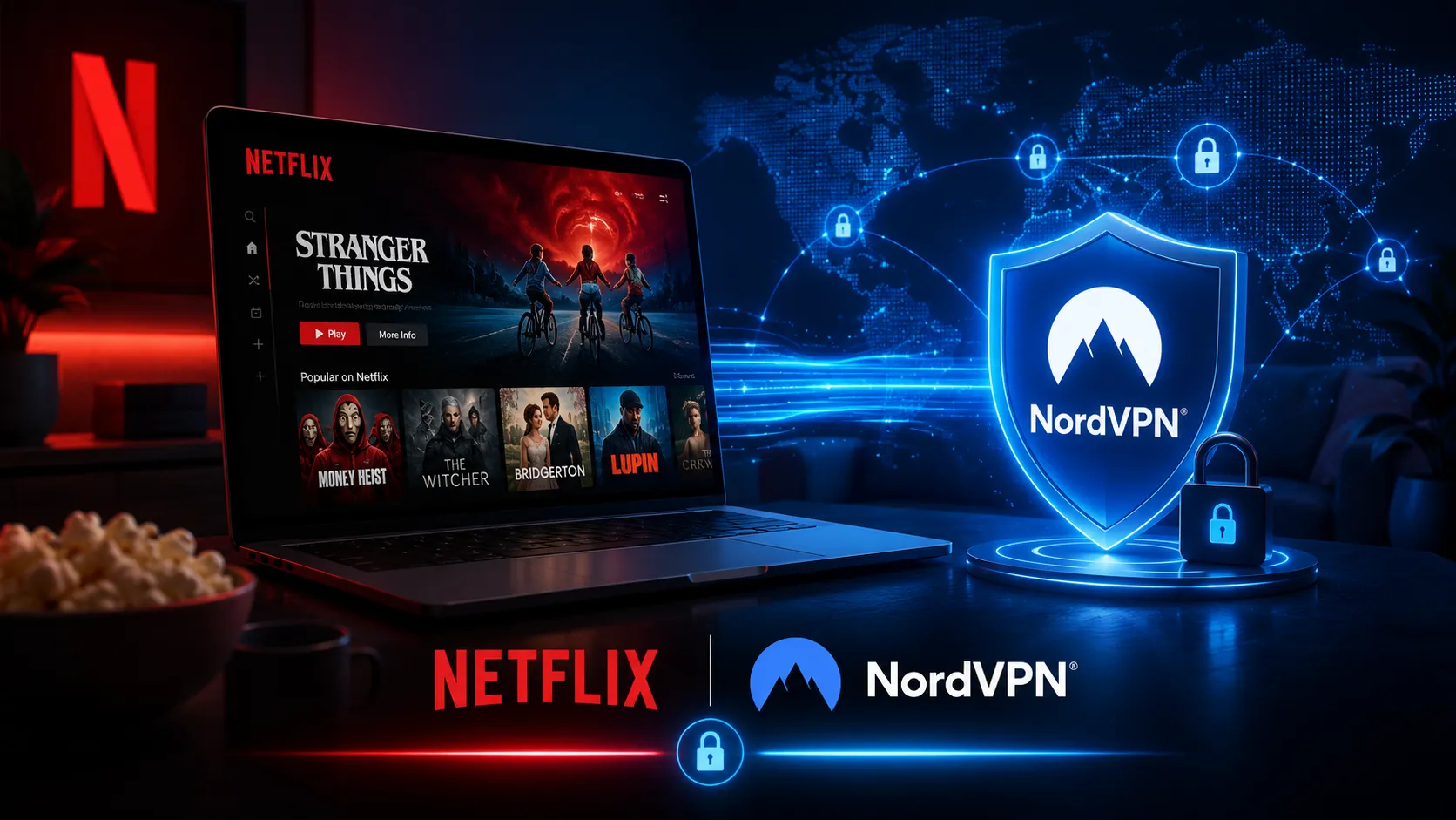 使用NordVPN可以跨區看Netflix